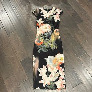Ted Baker Floral Dress Excellent Condition 0